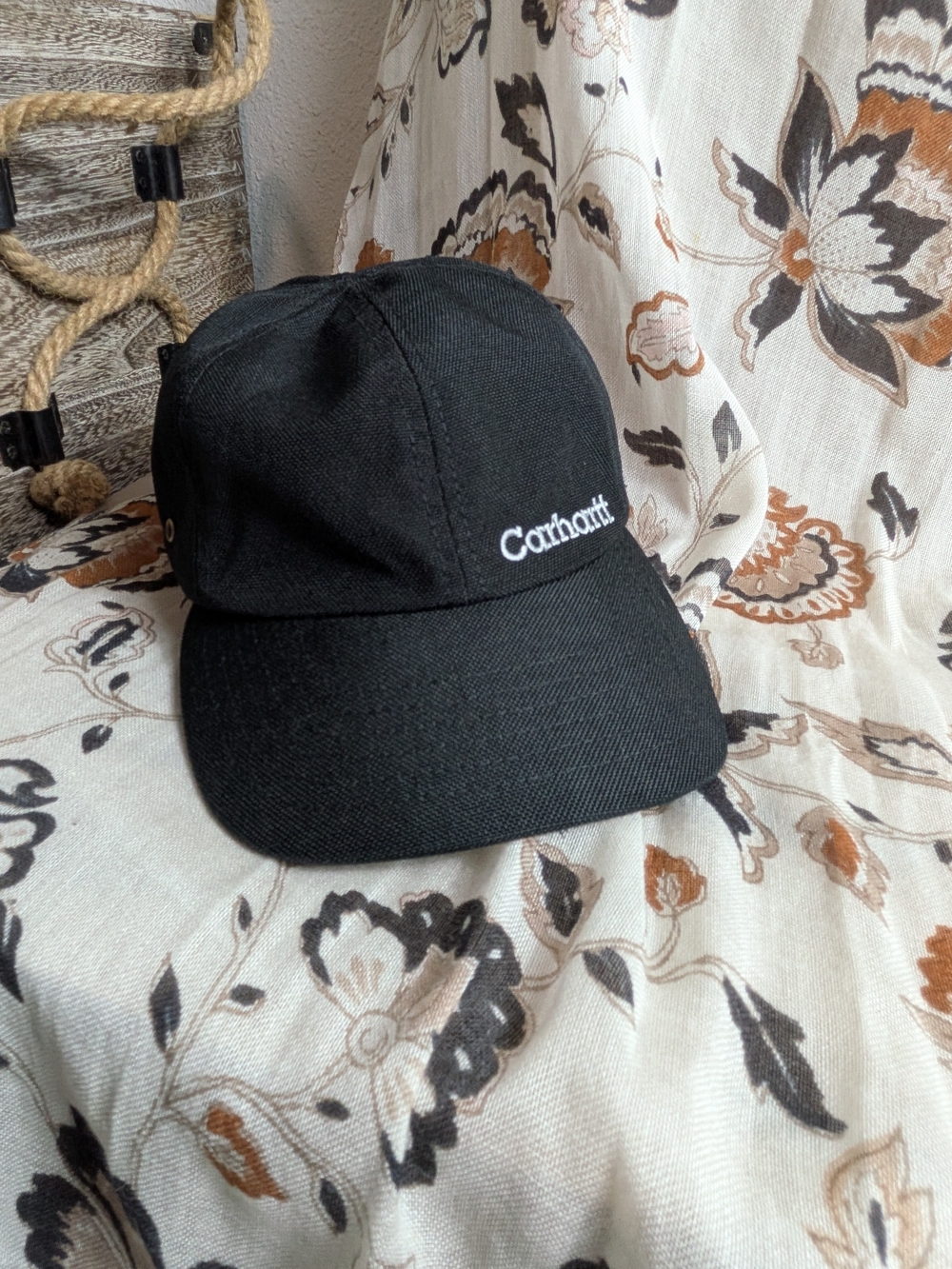 Carhartt Black Embroidered Logo Cap - Men's Casual Hat